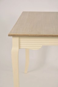 Jedálenský stôl Pesaro 160 cm z masívu krémový