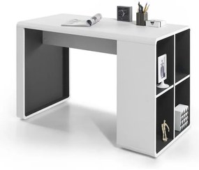 Písací stôl TEO biela/antracit