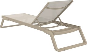 TROPIC záhradné lehátko taupe/taupe