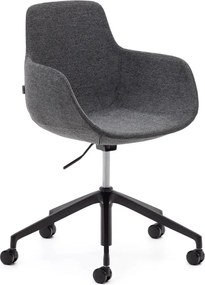 Tmavosivá kancelárska stolička Tissiana – Kave Home