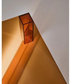 Hnedý sklenený konferenčný stolík 85x85 cm Adularia – Kave Home