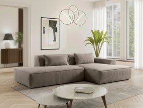 XXXLutz ROHOVÁ SEDAČKA, plast, textil, kompozitné drevo, cappuccino MID.YOU - Sedačky - 000694009610