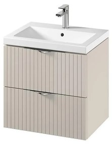 Cersanit S801-541 - Závesná kúpeľňová skrinka s umývadlom TIRSO 60x45 cm béžová