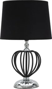 Stolná lampa Darky Silver 44,5 cm čierno-strieborná