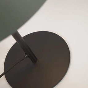 Zelená stolová lampa s kovovým tienidlom (výška 33 cm) Aleyla - Kave Home