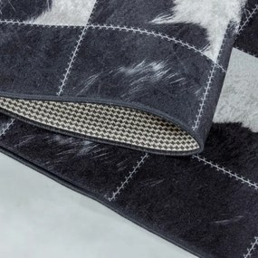 Koberec Fiesta Patchwork čierny / krémový