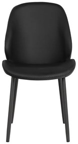 Čierne jedálenské stoličky v súprave 2 ks Monte Carlo – House Nordic