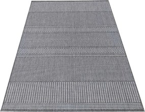 DY Sivý obojstranný koberec s geometrickým vzorom Zara 12 Rozmer: 200x290 cm