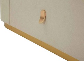 Dizajnová komoda Ondelette 140 cm krémová