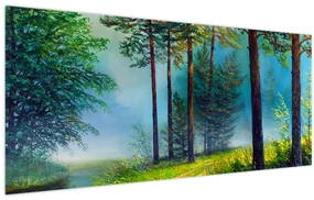 Obraz - Olejomaľba krajiny (120x50 cm)