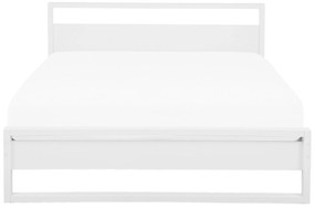 Drevená posteľ 160 x 200 cm biela GIULIA Beliani