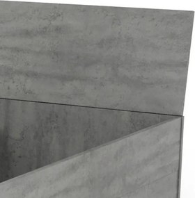 Posteľ so zásuvkami Carlos 140x200, šedý beton