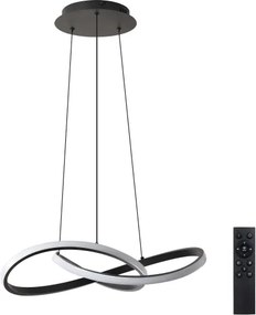 Brilagi - Stmievateľný LED luster na lanku INFINITY LED/55W/230V 50x50 cm čierny + DO