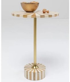 Domero Cirque príručný stolík biely Ø40 cm