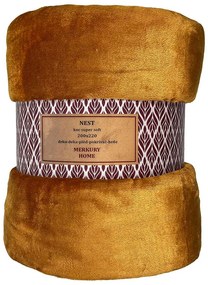 Deka Nest Super Soft horčicová 200x220 Merkury Home