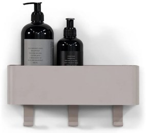 Taupe nástenná oceľová kúpeľňová polička Multi – Spinder Design