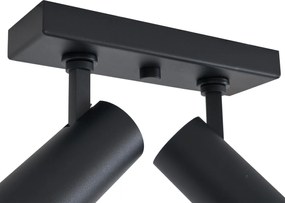 Moderné stropné svietidlo čierne vrátane LED stmievateľné 2-svetlá - Tate