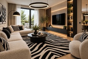Koberec Gold WHITE 1217/18 rozmery koberec: 80x150 cm