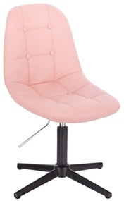 LuxuryForm DESIGN Stolička SAMSON na čiernom kríži - ružová