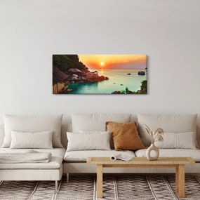 Obraz nádhernej pláže (120x50 cm)