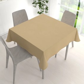 Biante Veľký dekoračný štvorcový obrus BKU-107 Pieskovo béžový 270x270 cm