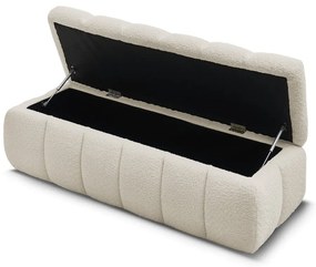 Béžová lavica z textílie buklé Mont Blanc – Bobochic Paris