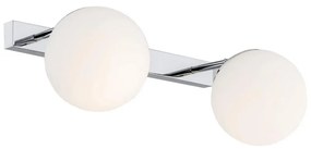 Argon 0840 - Nástenná lampa SATELITE 2xE27/15W/230V lesklý chróm