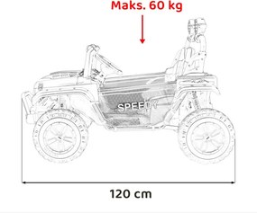 Elektrické autíčko PASSION 4x4 čierne