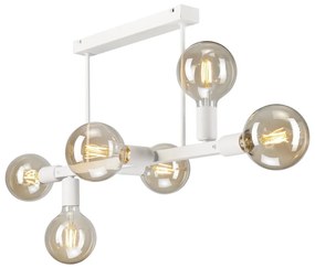 Luster na tyči ASTRID 6xE27/60W/230V biela