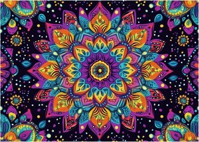 Obraz - Kaleidoskopická mandala (70x50 cm)