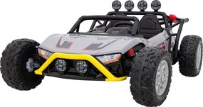Ramiz Elektrická bugina Racing 5 pre deti +3 sivá + motory 2x200W + diaľkové ovládanie + pomalý štart