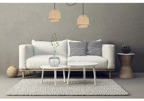 Závesné svietidlo Boho Spider, 2x jutové tienidlo, (výber z 2 farieb konštrukcie)