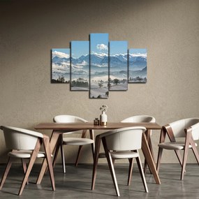 Obraz zasnežených hôr (150x105 cm)