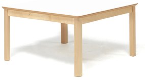 Detský stôl ZET, breza + biela, 800x800x500 mm