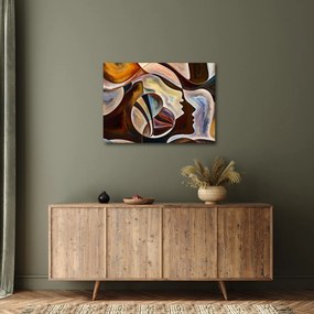 Obraz - Abstrakcia hláv (70x50 cm)