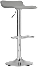 Barová stolička Dyn - podnož chróm - Sivá