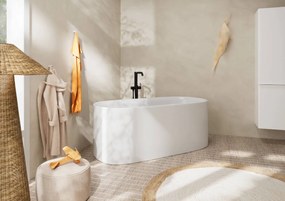 Hansgrohe Tecturis S, páková vaňová voľne stojaca batéria na podlahu, čierna matná, HAN-73440670
