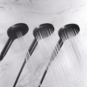 Sprchový systém AM.PM Like F07LA522 s termostatickou vaňovou a sprchovou batériou, čierny