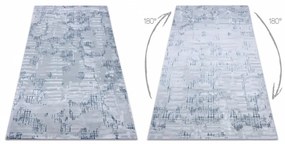 Luxusný kusový koberec akryl Ilona sivomodý 80x300cm
