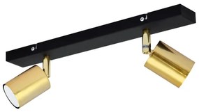 LED Bodové svietidlo TUNE 2xGU10/4,8W/230V zlatá/čierna