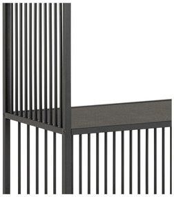 Čierna knižnica 120x185x35 cm Strington – Actona