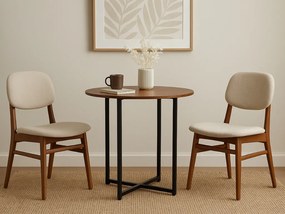Okrúhly jedálenský stôl ALTO II 80 cm, dekor rustikálne hnedá