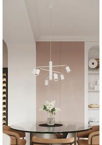 Sollux SL.1206 - Luster na lanku LEMMI 6xGU10/10W/230V biela