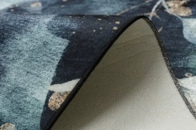 Dywany Łuszczów, Kusový koberec ANDRE Leaves 1336, 120x170, modrá, chodba / predsieň