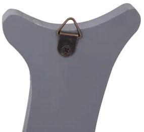 vidaXL Nástenný vešiak WELCOME sivý 74x29,5 cm-