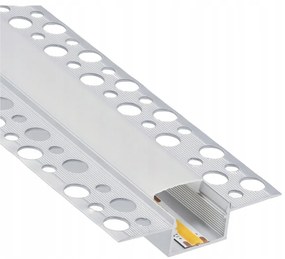 BERGE LED hliníkový profil zapustený 2m - sada