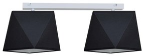 Stropné svietidlo Diamond, 2x textilné tienidlo (mix 5 farieb), (výber z 2 farieb konštrukcie), p