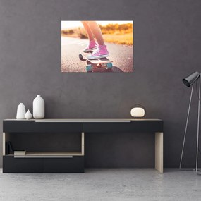 Sklenený obraz skateboardu (70x50 cm)