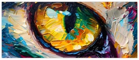 Obraz - Maľba mačacieho oka (120x50 cm)