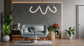 Toolight Toolight, LED závesné svietidlo 97 cm, 40W, APP856-CP, čierna, OSW-04031